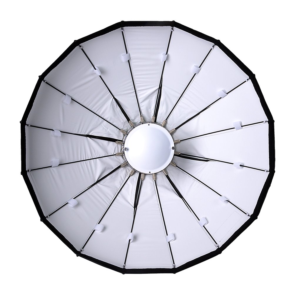 EZ-Pro 32in (80cm) Collapsible Beauty Dish & Softbox Combo with Elinchrom Speedring - Professional Photography Lighting for Strobe, Flash & Monolights - Perfect for Portrait, Fashion, and Studio Photography