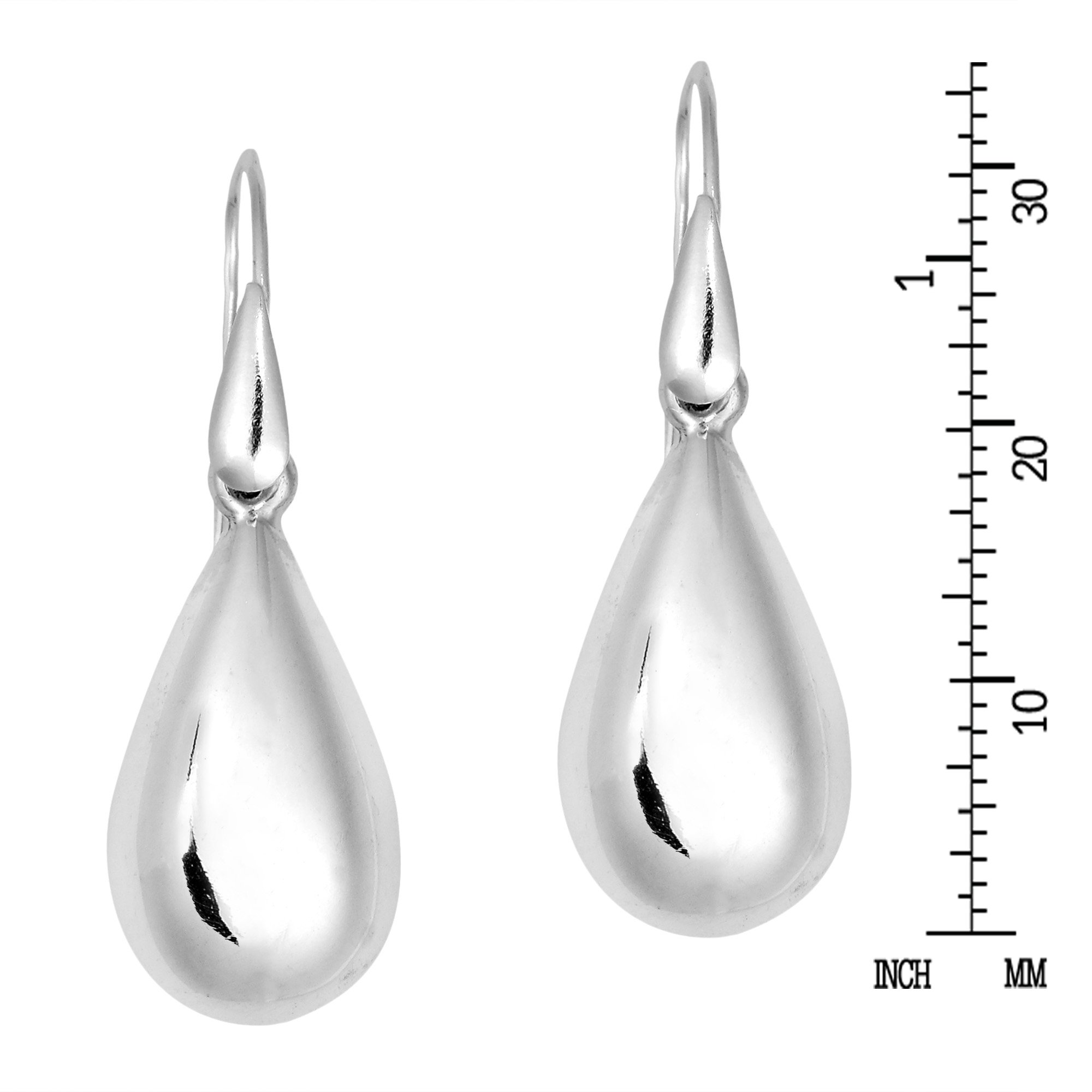 Modern Chic Teardrop .925 Sterling Silver Dangle Earrings for Women - Elegant Everyday & Party Jewelry Gift
