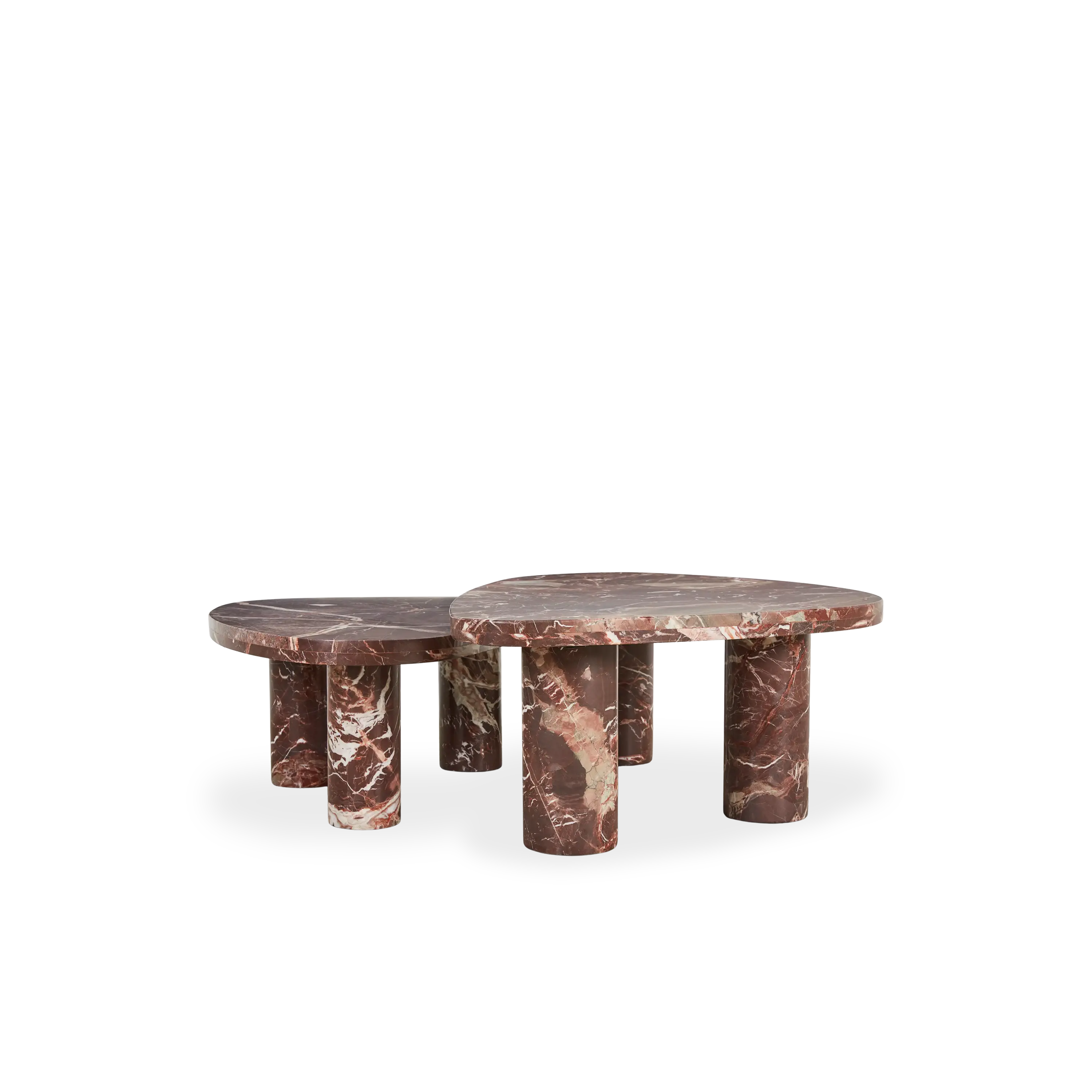 Modern Arcadia Nesting Coffee Tables Set of 3 - Space Saving Living Room Furniture for Small Spaces - Perfect for Apartments, Condos and Cozy Home Decor
