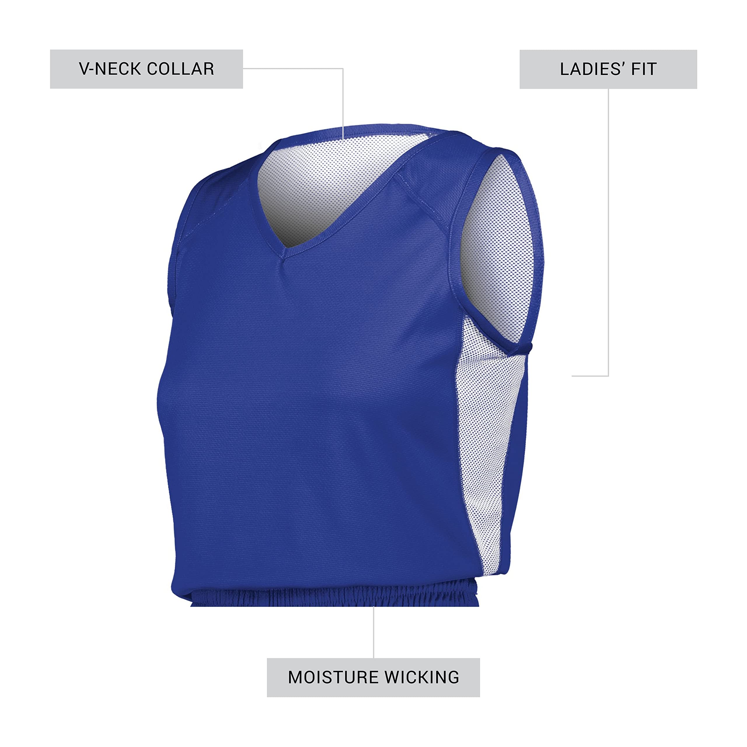 Russell Athletic Women's Reversible Basketball Jersey - Breathable Single Ply Fabric for Comfort & Performance - Perfect for Training, Games & Casual Wear
