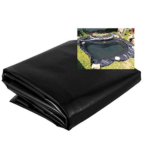 YJFENG Heavy Duty 0.5mm HDPE Pond Liner - Waterproof Fish Pool Tarp & Roof Leakproof Membrane (2x3m, Black) - Perfect for Landscaping, Koi Ponds, Water Gardens & DIY Waterproofing Projects