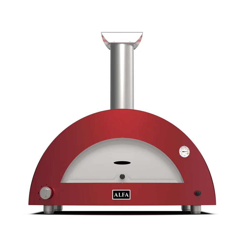 Alfa Moderno 3 Pizza Red Gas Outdoor Pizza Oven - Portable Gas Pizza Maker for Backyard, Camping & Parties - FXMD 3P MROR U / FXMD 3P GROR U