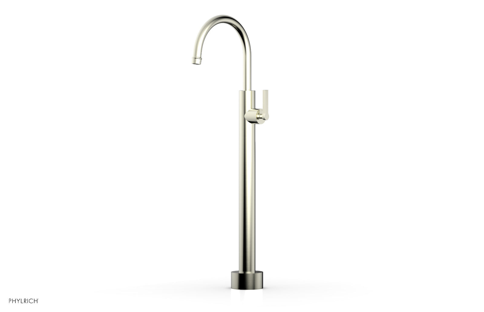 HEX MODERN Low Floor Mount Tub Filler with Lever Handle - Model 501 47 04 - Perfect for Contemporary Bathroom Designs and Spa-Like Showower Experiences