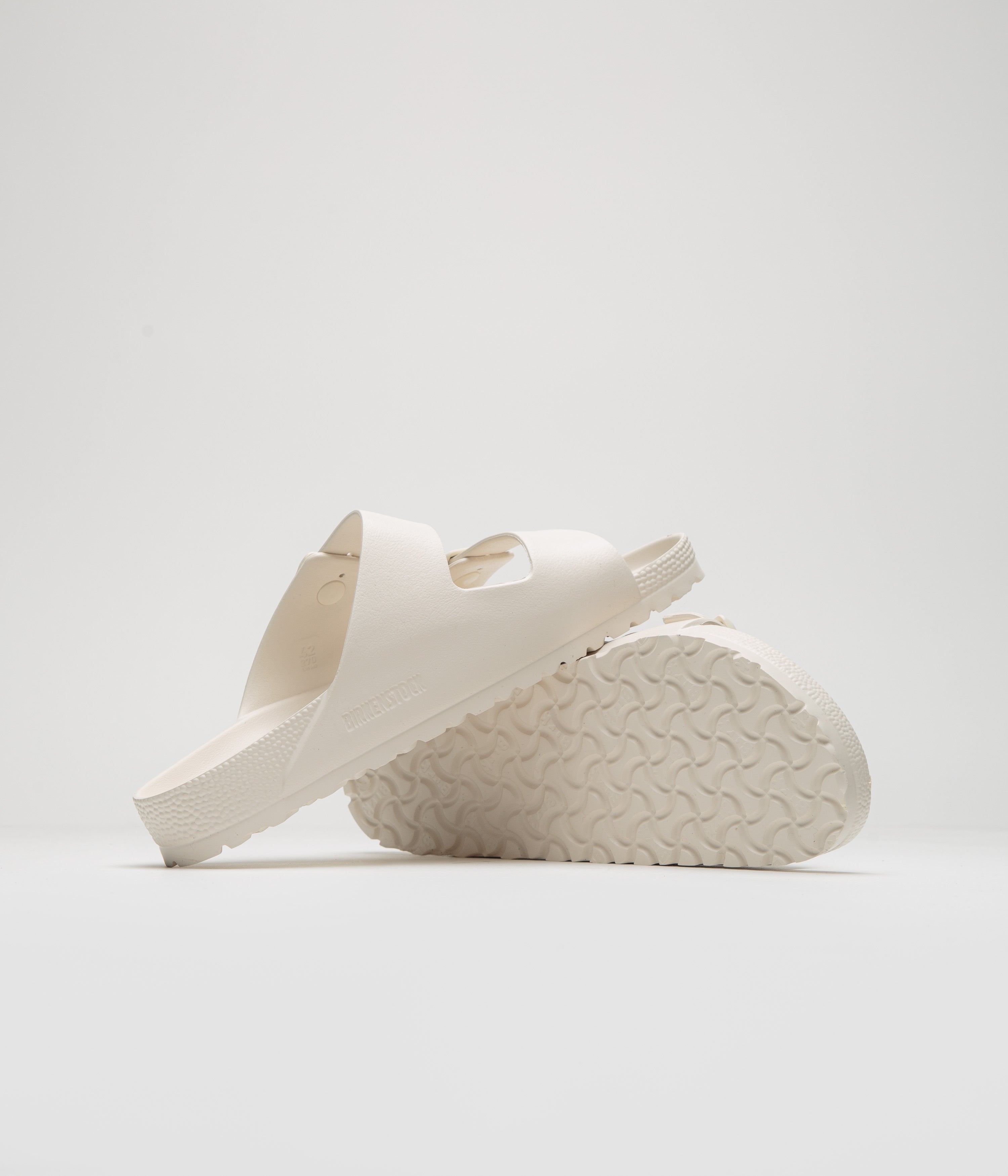 Birkenstock Arizona EVA Sandals for Women & Men - Lightweight Comfortable Slide Sandals in Eggshell White | Perfect for Beach, Pool, Travel & Summer Outdoor Activities