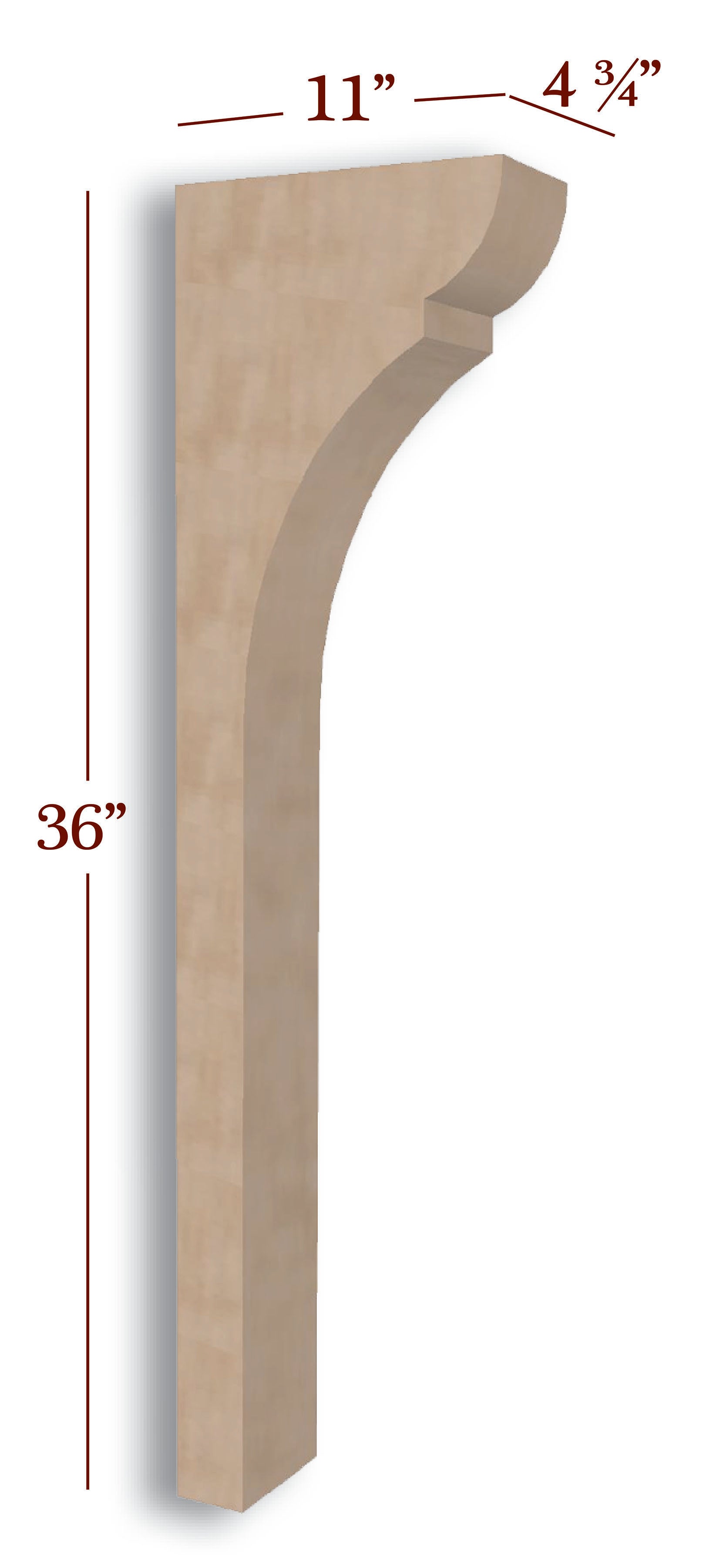 BB 410 TCLP Manchester Low Profile Island Corbel - Adjustable Height Support Bracket for Kitchen Islands & Range Hoods | Perfect for Modern Home Renovations & Cabinet Installation