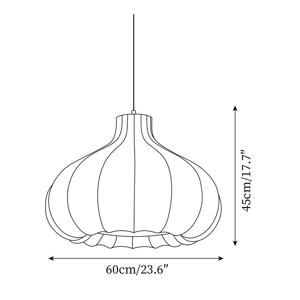 Stylish Mosh Silk Pendant Lamp - Elegant Handmade Hanging Light Fixture for Living Room, Bedroom & Dining Room Decor | Perfect Boho Chic Home Lighting