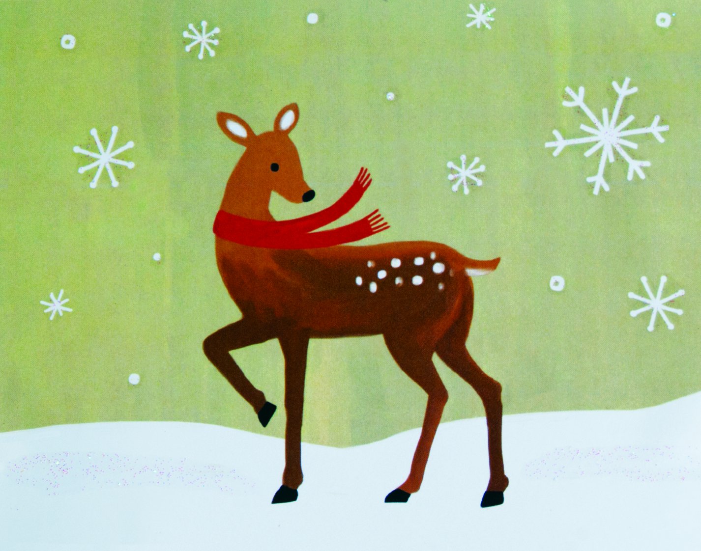 The Gift Wrap Company 15-Pack Fawned Holiday Greeting Cards - Elegant Boxed Christmas Cards for Family, Friends & Coworkers - Perfect for Holiday Parties, Office Exchanges & Festive Mailings
