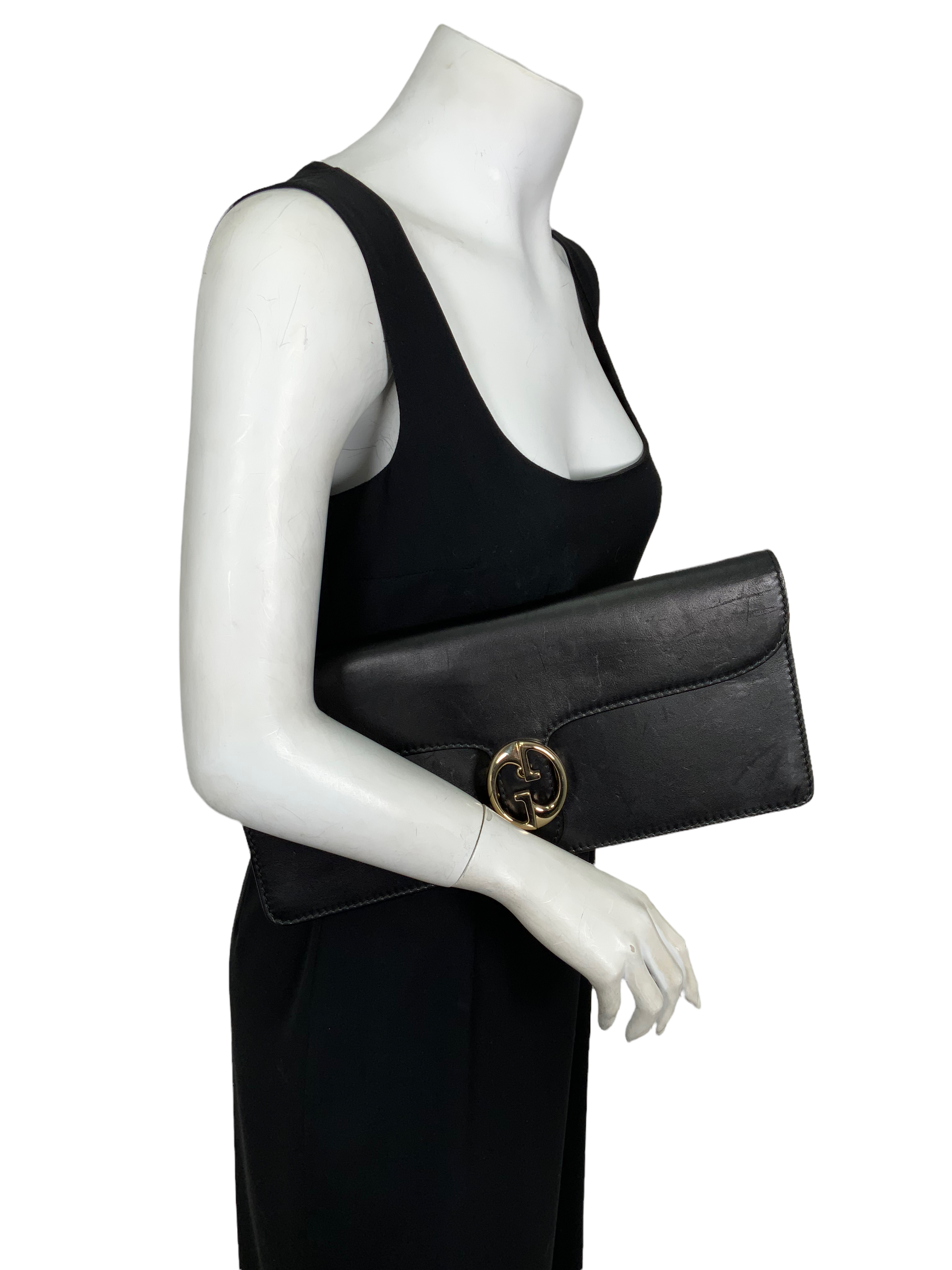 GUCCI GG Monogram Large Clutch Bag for Women - Luxury Designer Crossbody Purse for Evening Parties, Date Nights & Special Occasions