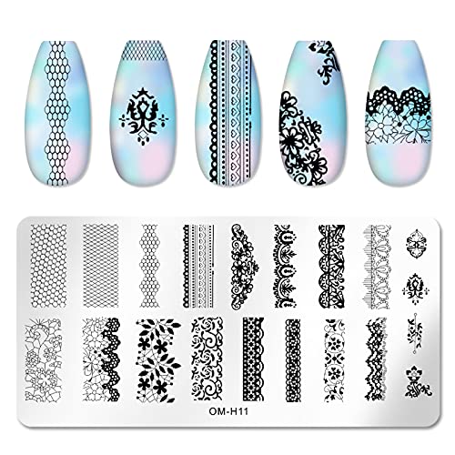 Angel3292 Nail Art Stamping Plates Kit - Precise Nail Design Tools for Salon & Home Use | Cost-Effective Nail Stamp Plates for Professional & DIY Manicures | Perfect for Nail Art, Parties & Special Occasions