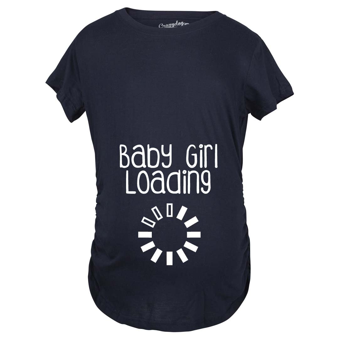 Funny Pregnancy Announcement T-Shirt for Maternity & Baby Girl - Cute Loading Tee for Gender Reveal & Expecting Moms | Perfect for Baby Showers, Maternity Photos & Pregnancy Announcements