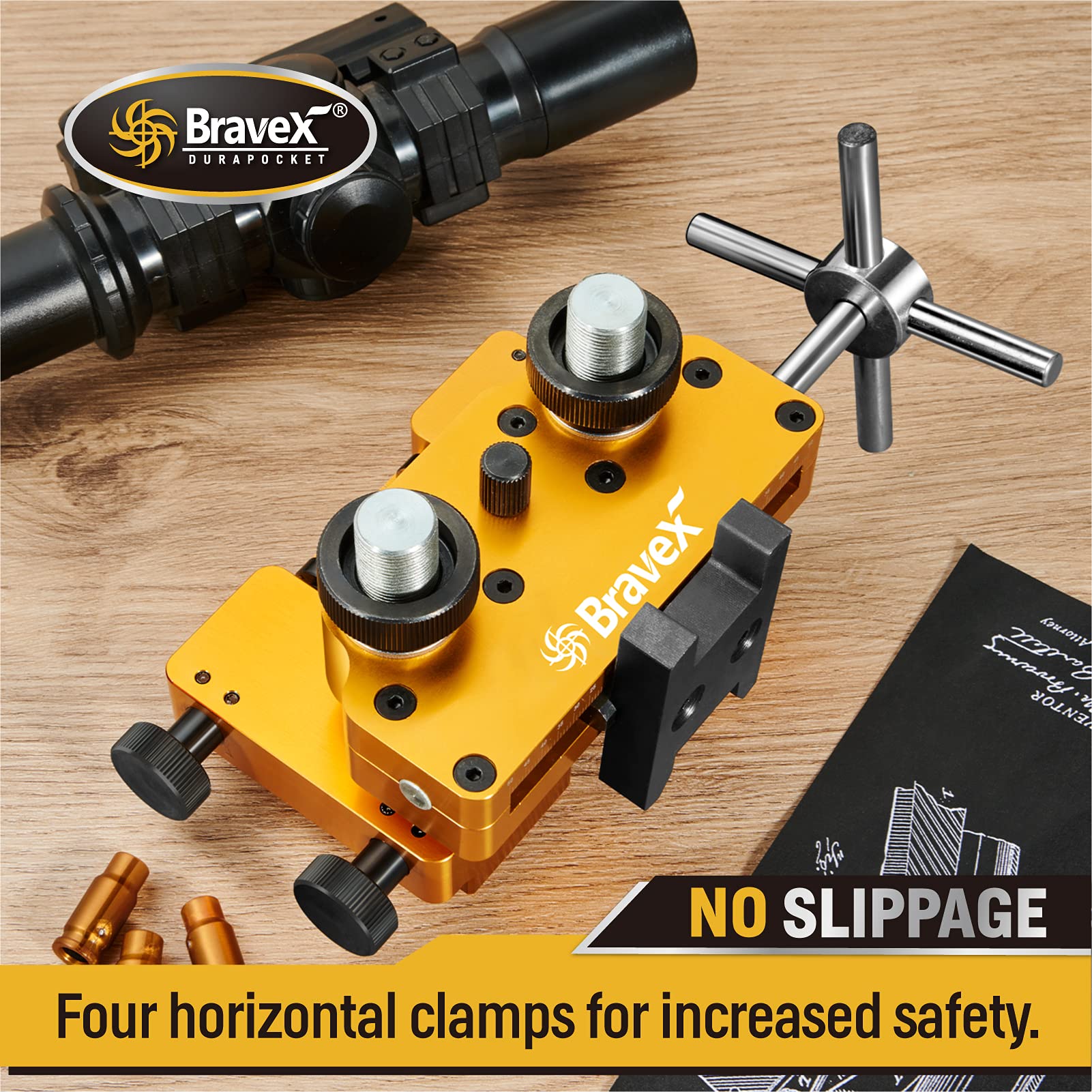 Upgraded Sight Pusher Tool - High Precision Rotatable Sight Prong for Front & Rear Sights | Durable Aluminum Frame | Perfect for Gunsmithing, Pistol & Rifle Sight Adjustment & Removal | Professional Firearm Maintenance Accessory