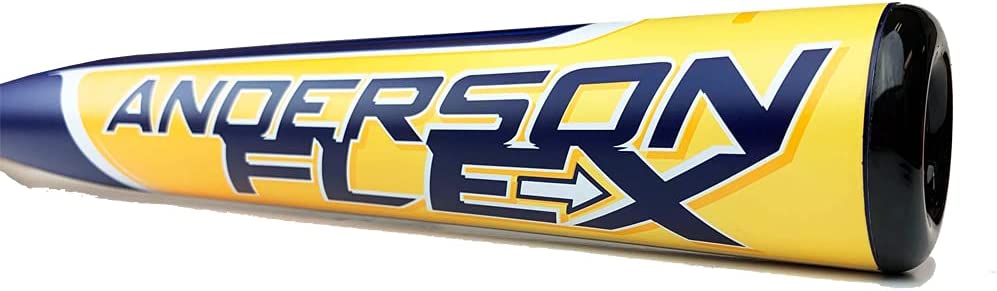 **2022 Anderson Flex Slowpitch Softball Bat - Single Wall Alloy, Blue | Perfect for Recreational & Competitive Games, Training, and Home Practice**