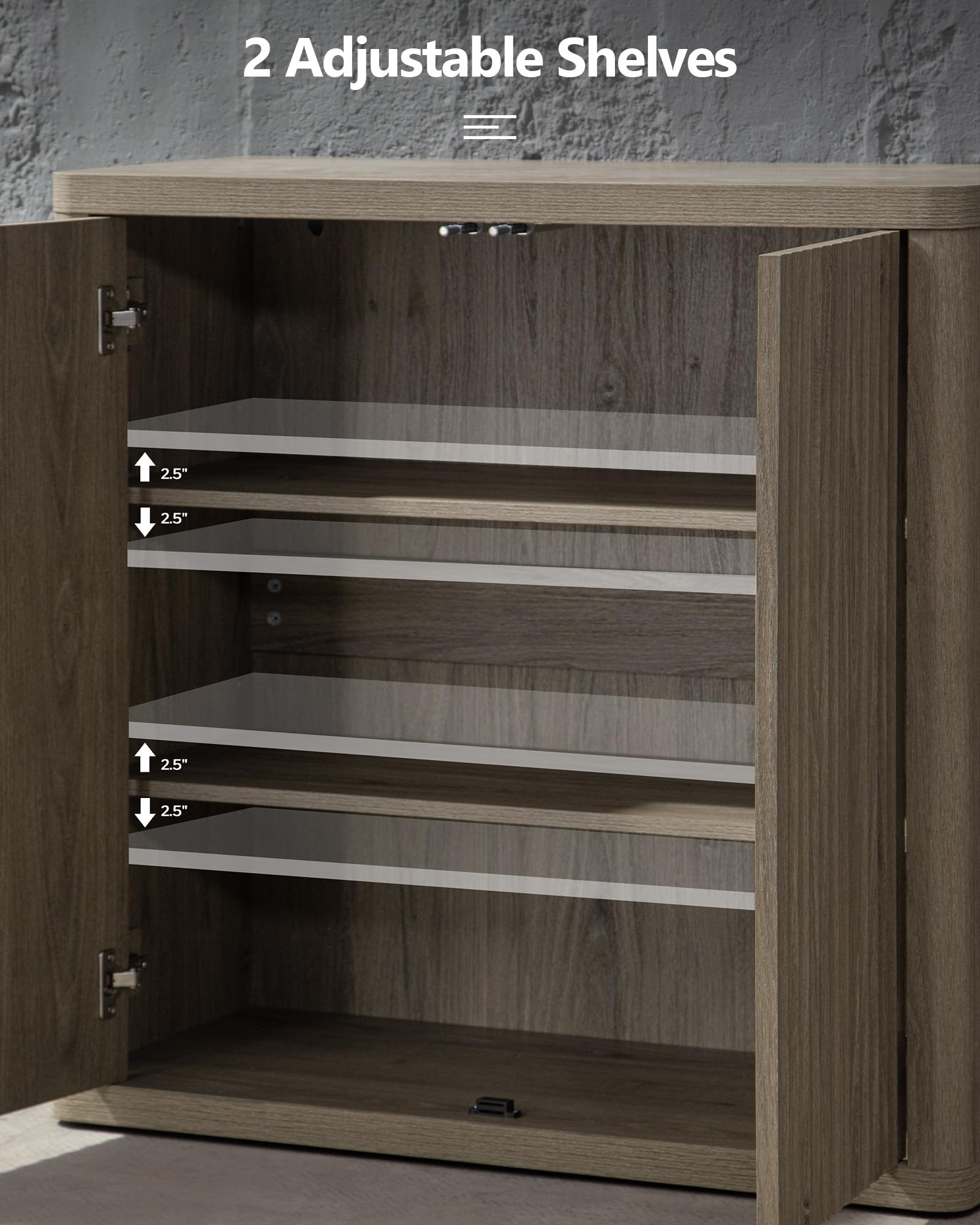 Modern Buffet Cabinet with Storage - 34.6