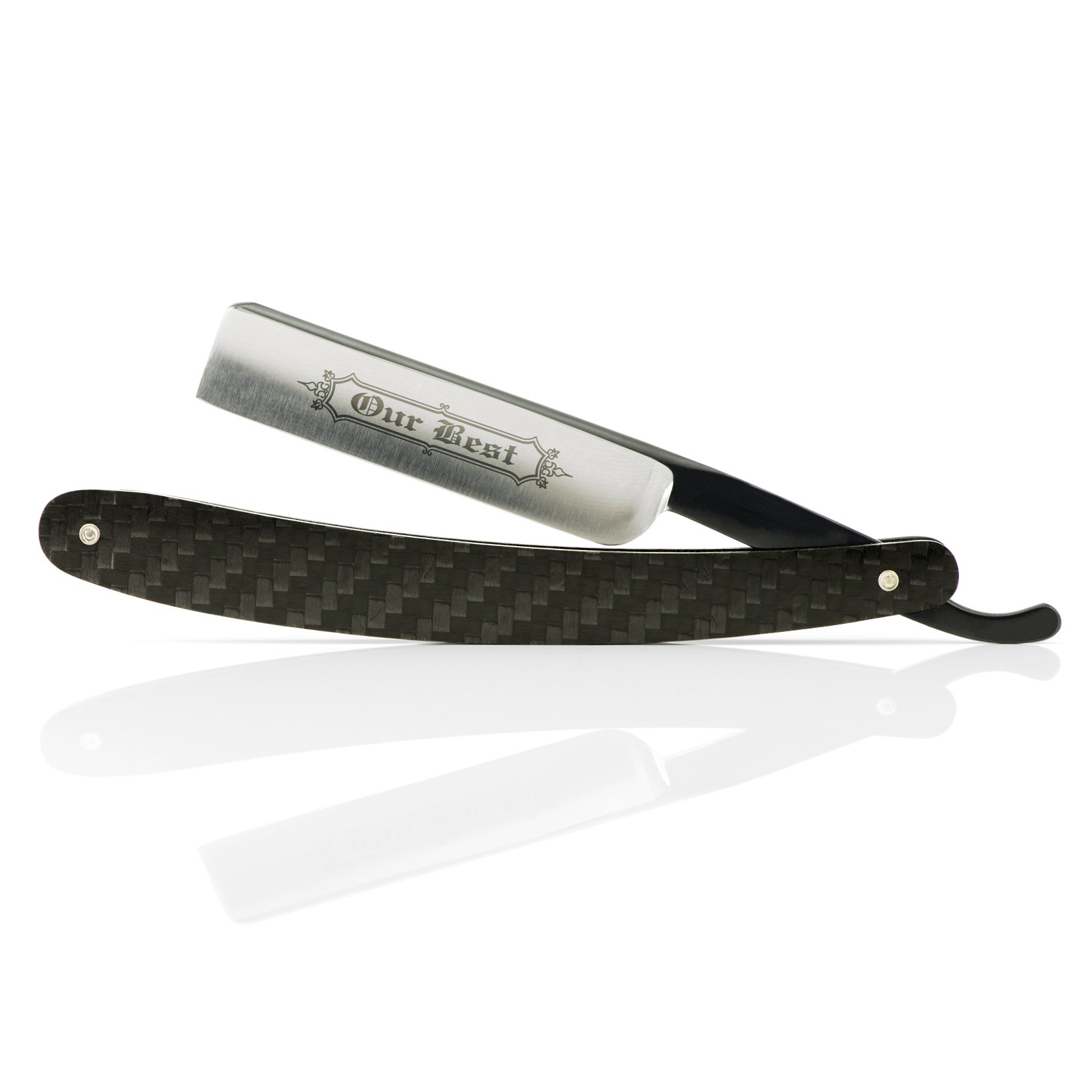 Premium Carbon Fiber Straight Razor for Men - Professional Shaving Tool for Barbers & Grooming Enthusiasts - Perfect for Home Use, Travel & Gift Giving