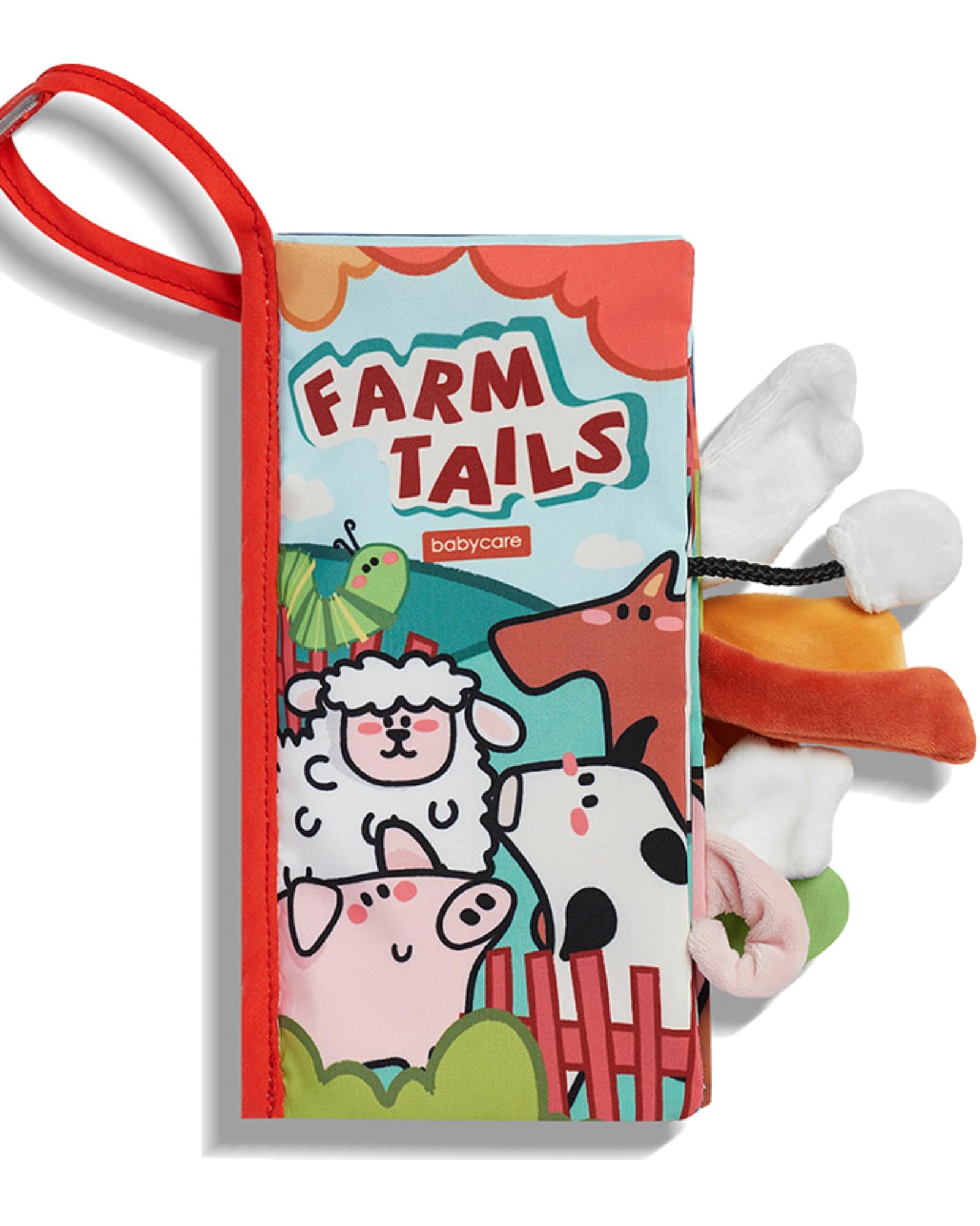 Soft Crinkle Cloth Baby Books for Newborns 0-18 Months - Interactive Touch & Feel Farm Animal Sensory Toy for Infant Tummy Time, Early Learning & Developmental Play | Perfect Baby Shower Gift for Boys & Girls