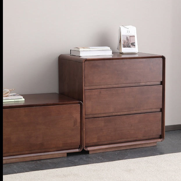 Scandinavian Solid Wood Chest of Drawers - CLARISSA SWEDEN 5-Drawer Dresser Cabinet for Bedroom & Living Room Storage