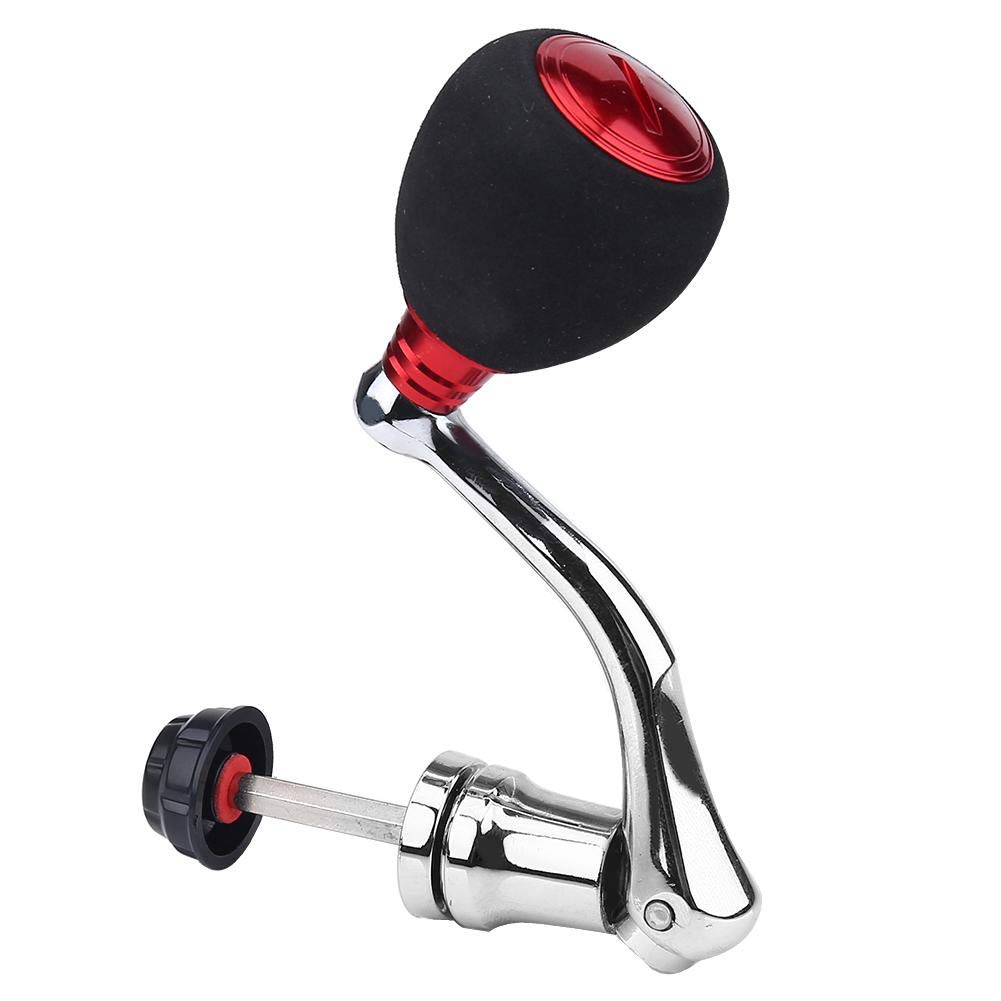 Premium Metal Fishing Reel Handle with EVA Knob - Durable Spinning & Baitcasting Reel Accessory for Saltwater & Freshwater Fishing | Perfect for Bass, Trout & Offshore Angling