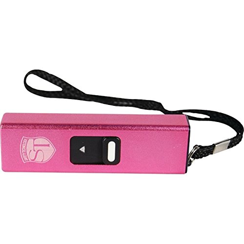 Mini Keychain LED Slider Stun Gun - 10 Million Volts Pink Self Defense Tool for Women - Personal Safety Device for Night Walking, Jogging & Emergency Protection