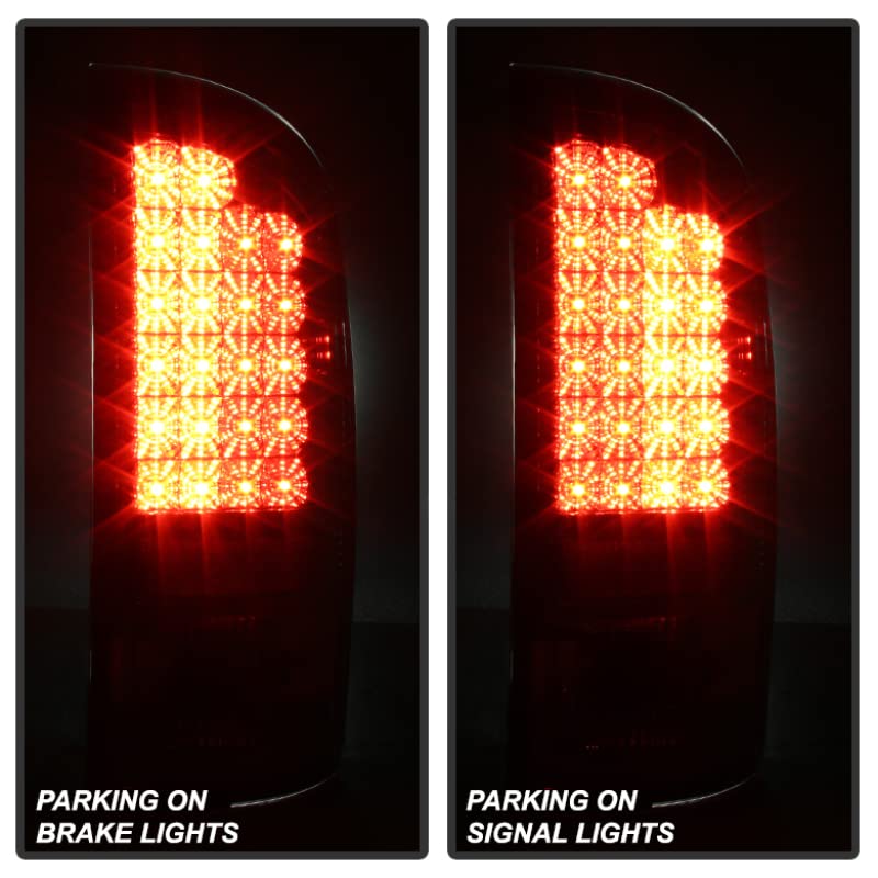 Spyder Auto 5002594 LED Tail Lights - Chrome/Smoked Lens - High Visibility Brake Lights - Perfect for Jeep Wrangler JK & Dodge Ram 1500 - Upgrade Your Night Driving Safety