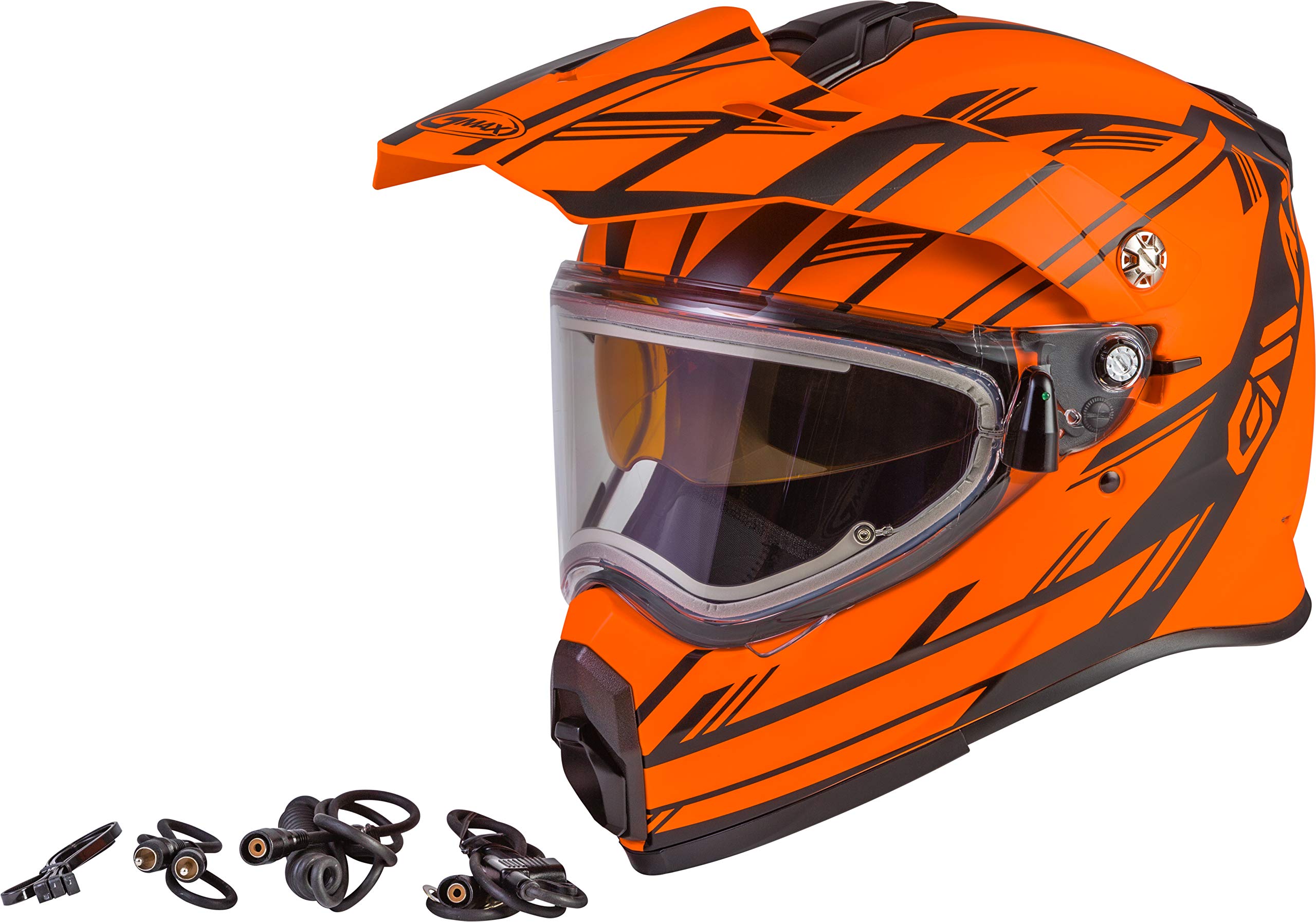 GMAX G2211144 Motorcycle Helmet - Matte Neon Orange & Black - Small Size - DOT Approved for Safe Riding - Perfect for Street Bikes, Cruisers & ATV Adventures