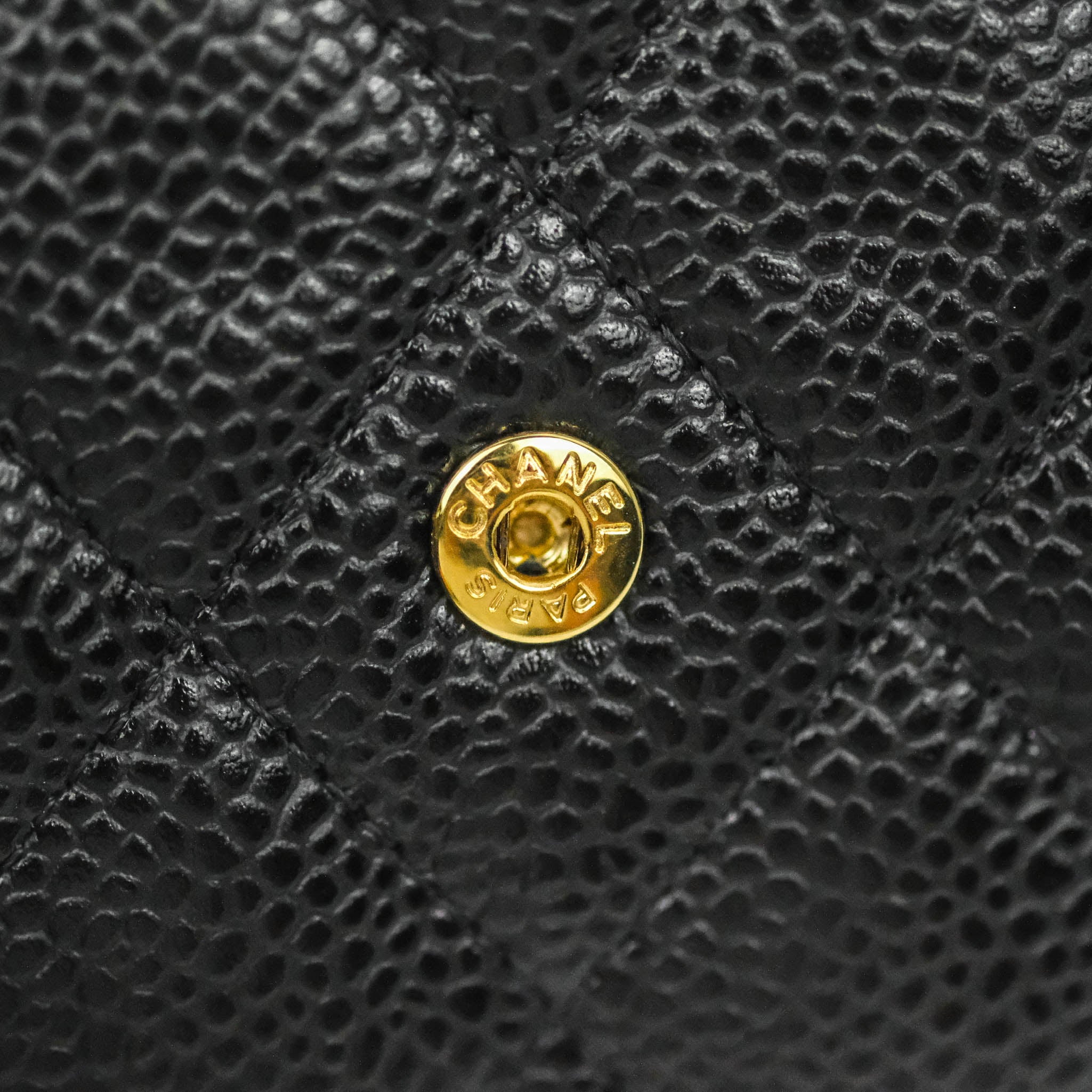 Chanel Classic Flap Wallet in Black Caviar Leather with Gold Hardware - Luxury Designer Wallet for Women, Perfect for Everyday Use & Special Occasions