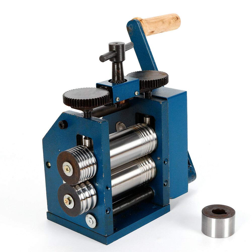 85mm/120mm Manual Jewelry Rolling Mill Machine - Hand Operated Metal Wire Press for Jewelry Making, DIY Craft & Metalworking (120mm) - Perfect for Goldsmiths, Hobbyists & Small Workshops