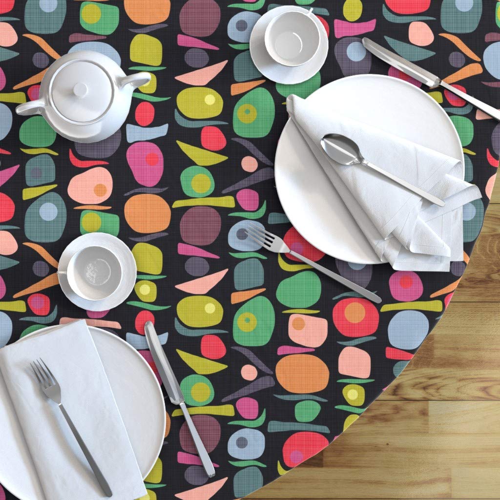 Custom Printed Cotton Sateen Tablecloth 70