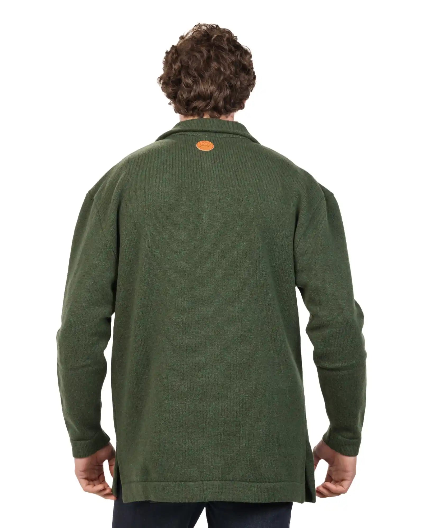Olive Men's Wool Shacket Jacket - Warm & Stylish Winter Coat for Outdoor Activities HS001 | Perfect for Hiking, Camping, and Casual Wear