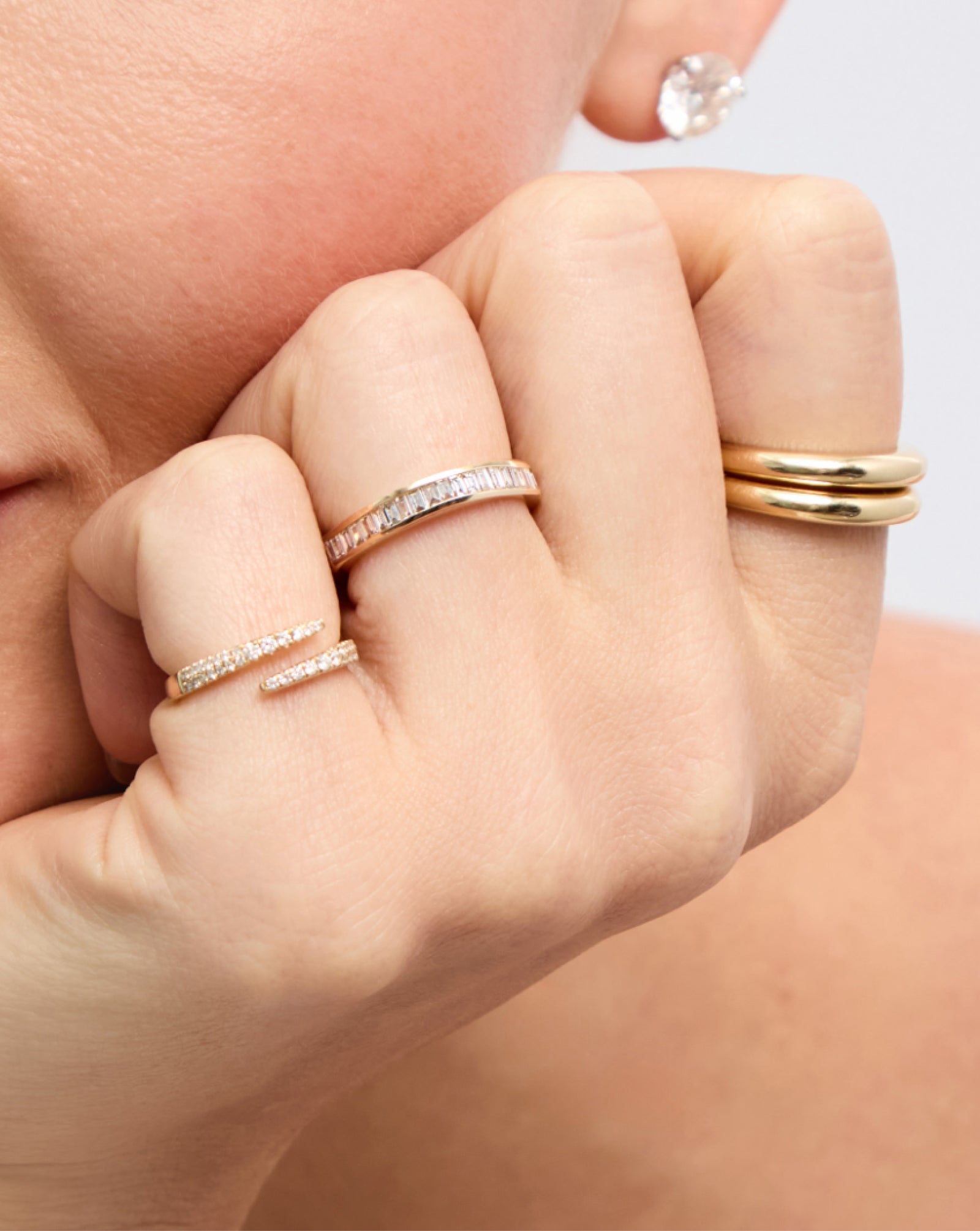 Baguette Diamond Channel Set Half Band Ring - Elegant Wedding, Engagement & Anniversary Jewelry Gift for Women