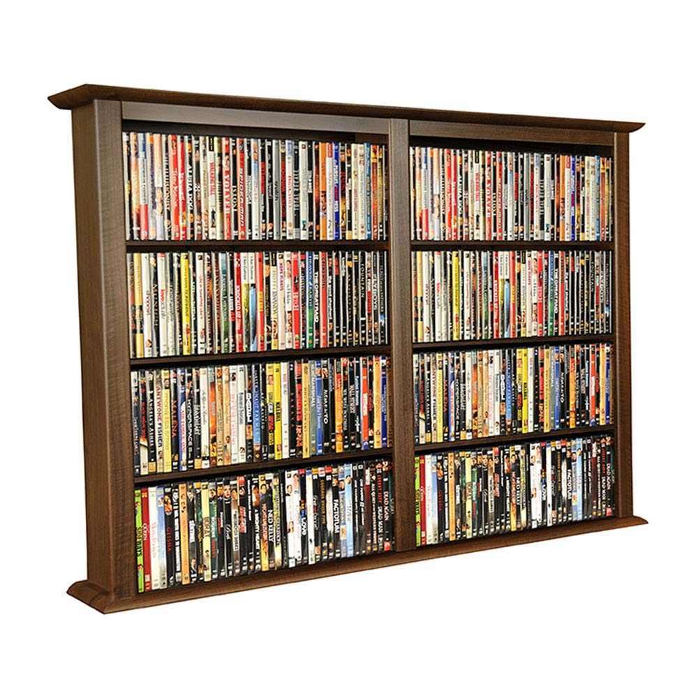 Venture Horizon Wall Mount Media Cabinet - Double Walnut Finish - ½