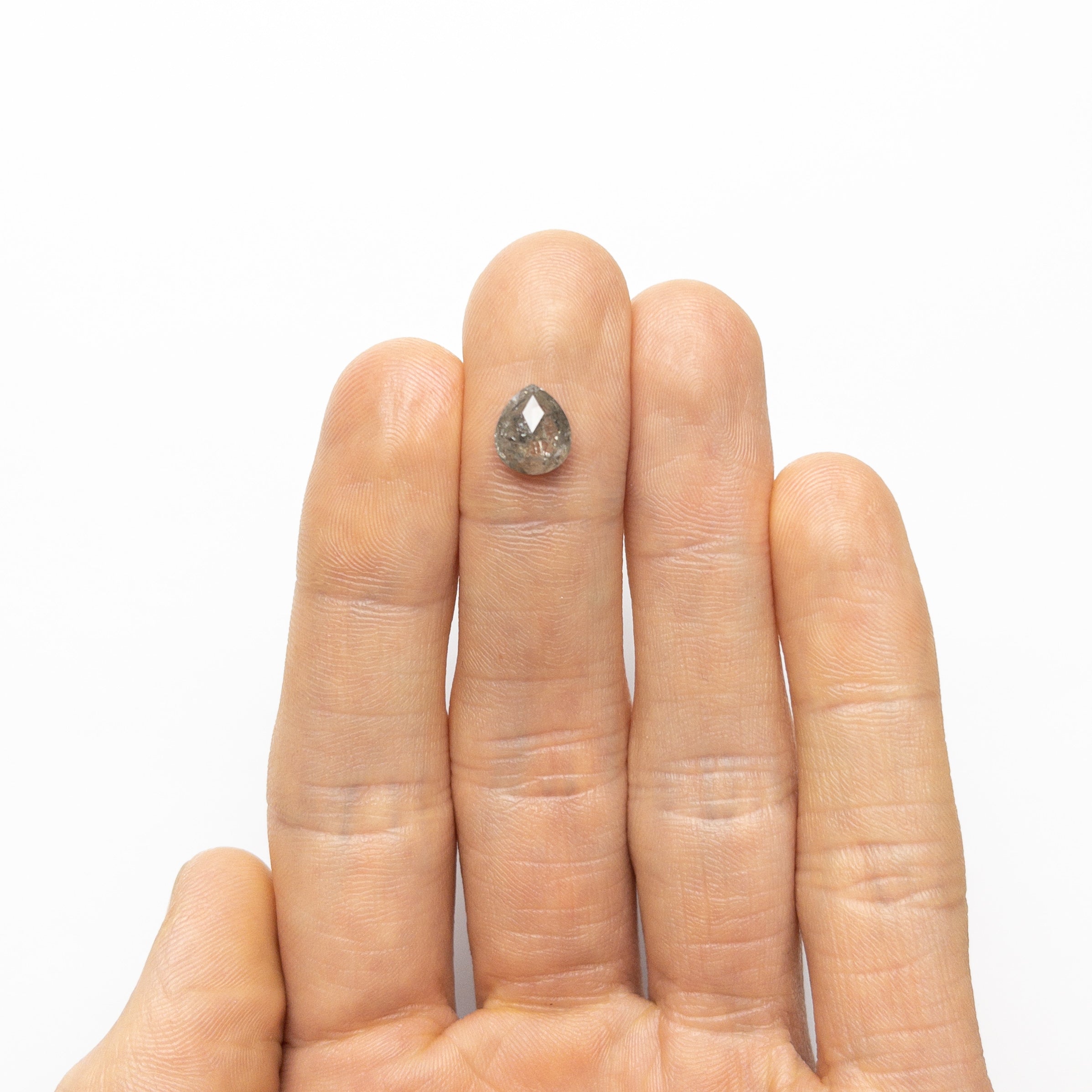 1.81ct Pear Rose Cut Loose Gemstone - 8.76x7.49x3.75mm Natural Rose Quartz for Jewelry Making, Engagement Rings & Unique Gifts