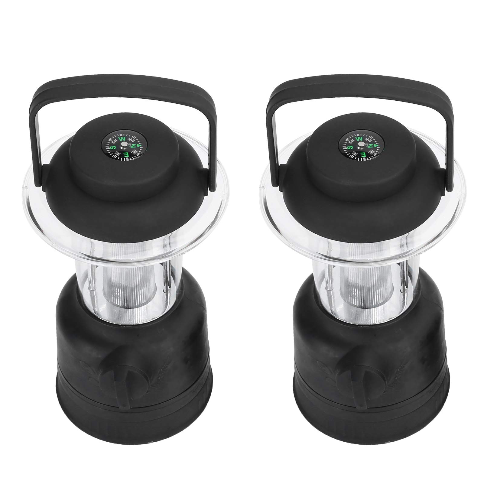 Portable COB LED Camping Lamp - Super Bright Rechargeable Night Light with Compass & Level Function - Waterproof Work Light for Outdoor Camping, Hiking, Emergency, Car Repair - 2 Pack - Perfect for Power Outages & Backyard Adventures