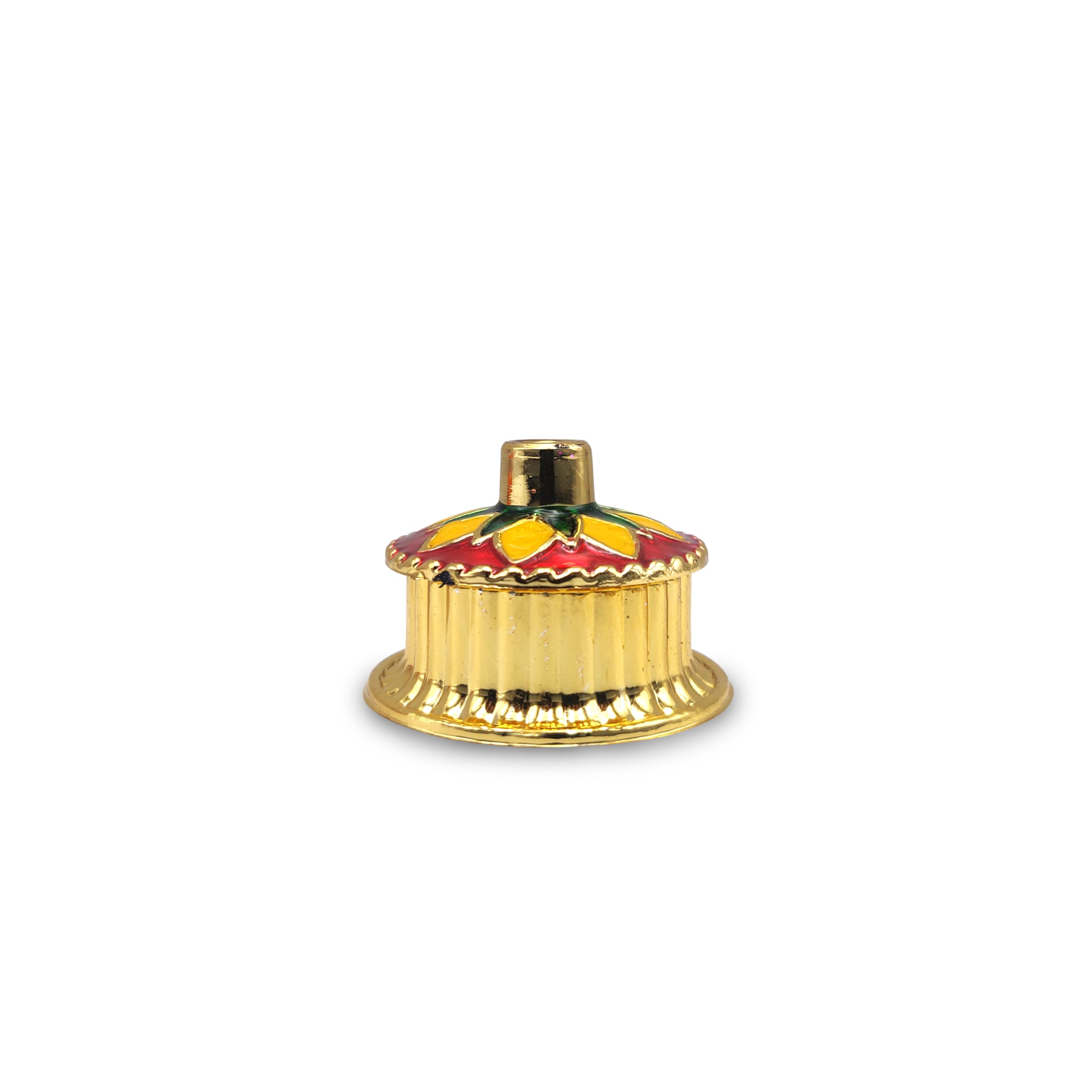 Handmade Decorative Kumkum Holder Tray Set - Traditional Indian Pooja Platter for Home Temple (10 Pieces) - Perfect for Diwali, Puja Ceremonies & Spiritual Decor