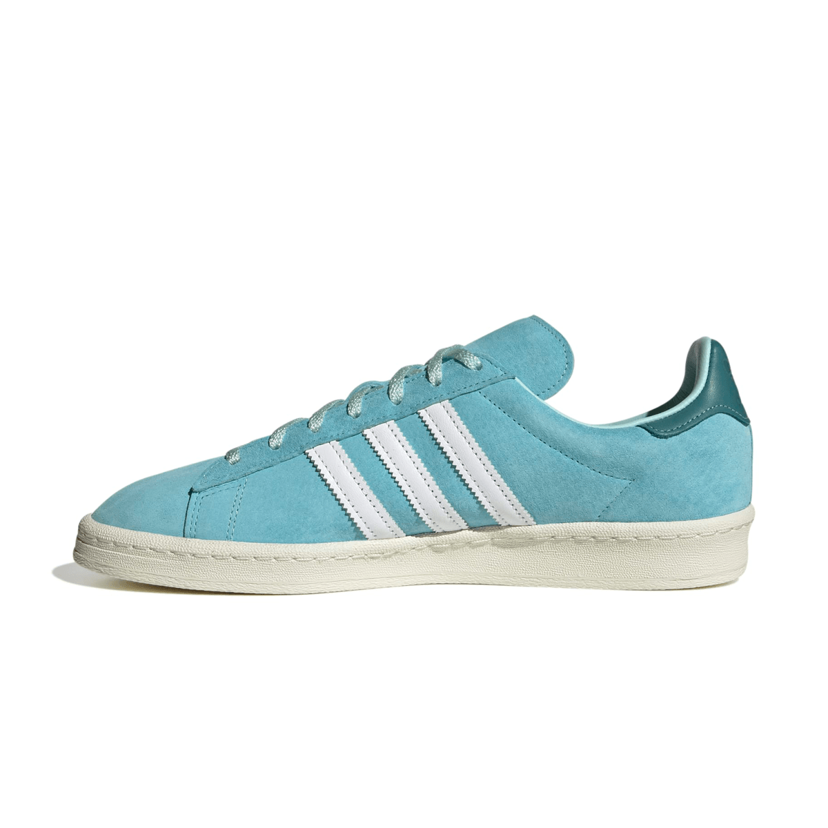 Vintage Adidas Campus 80s Sneakers in Light Aqua - Retro Style Men's & Women's Casual Shoes for Streetwear, Skateboarding & Everyday Fashion