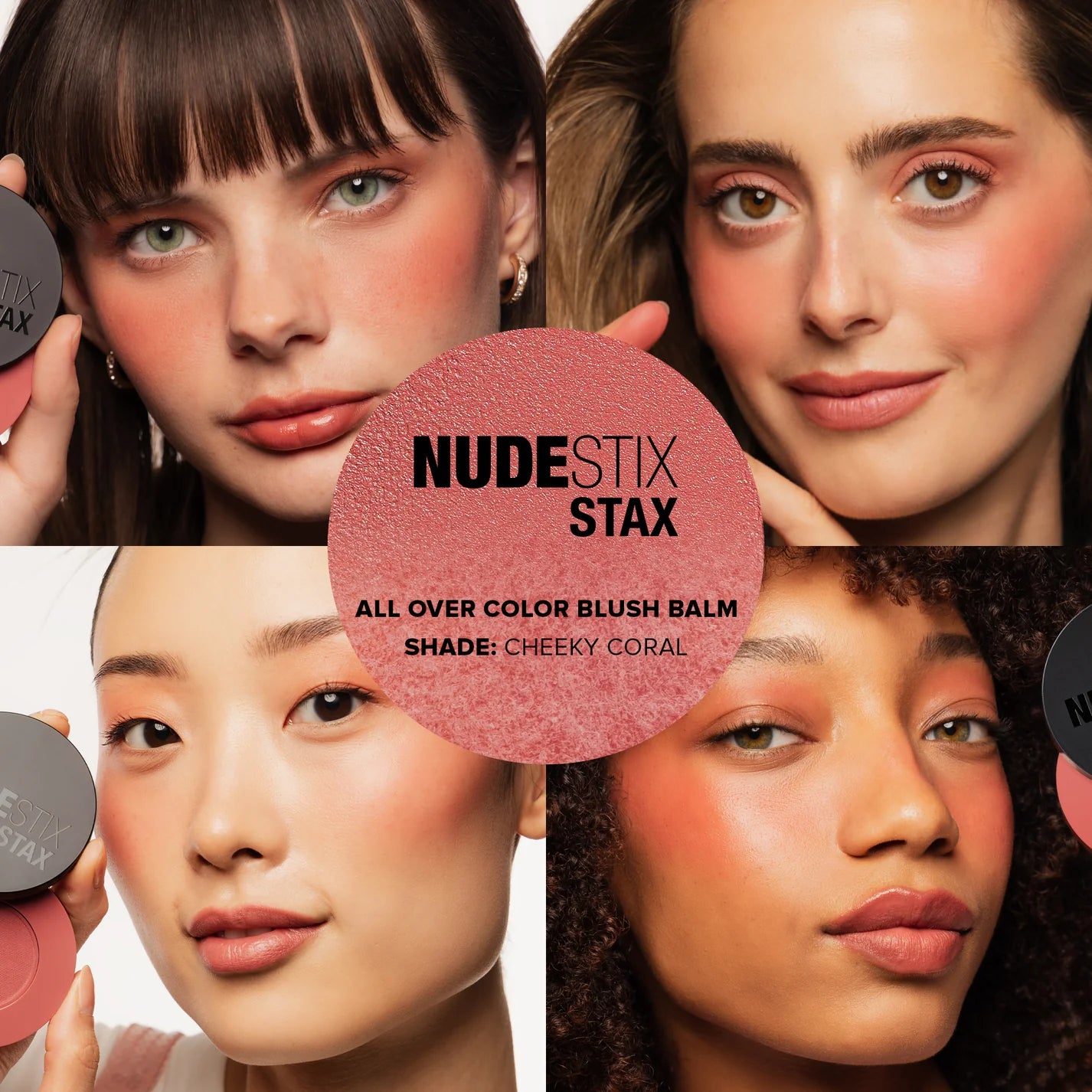 Nudestix STAX All Over Color Blush Balm - Creamy Cheek & Lip Tint (Multiple Shades) | New in Box | Perfect for Everyday Makeup & On-the-Go Touch Ups