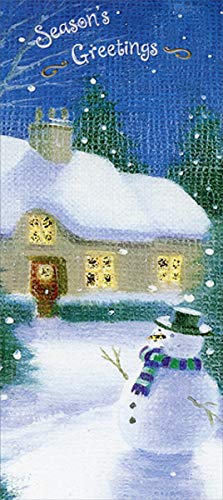 Festive Christmas Snowman Gift Card Holder - Perfect for Holiday Money Gifts, Stocking Stuffers & Home Decor