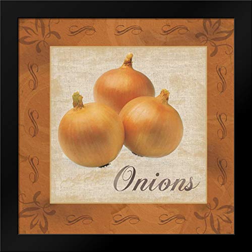 20x20 Black Modern Framed Art Print 'Onions' by Lauren Gibbons - Perfect for Living Room, Bedroom & Office Wall Decor