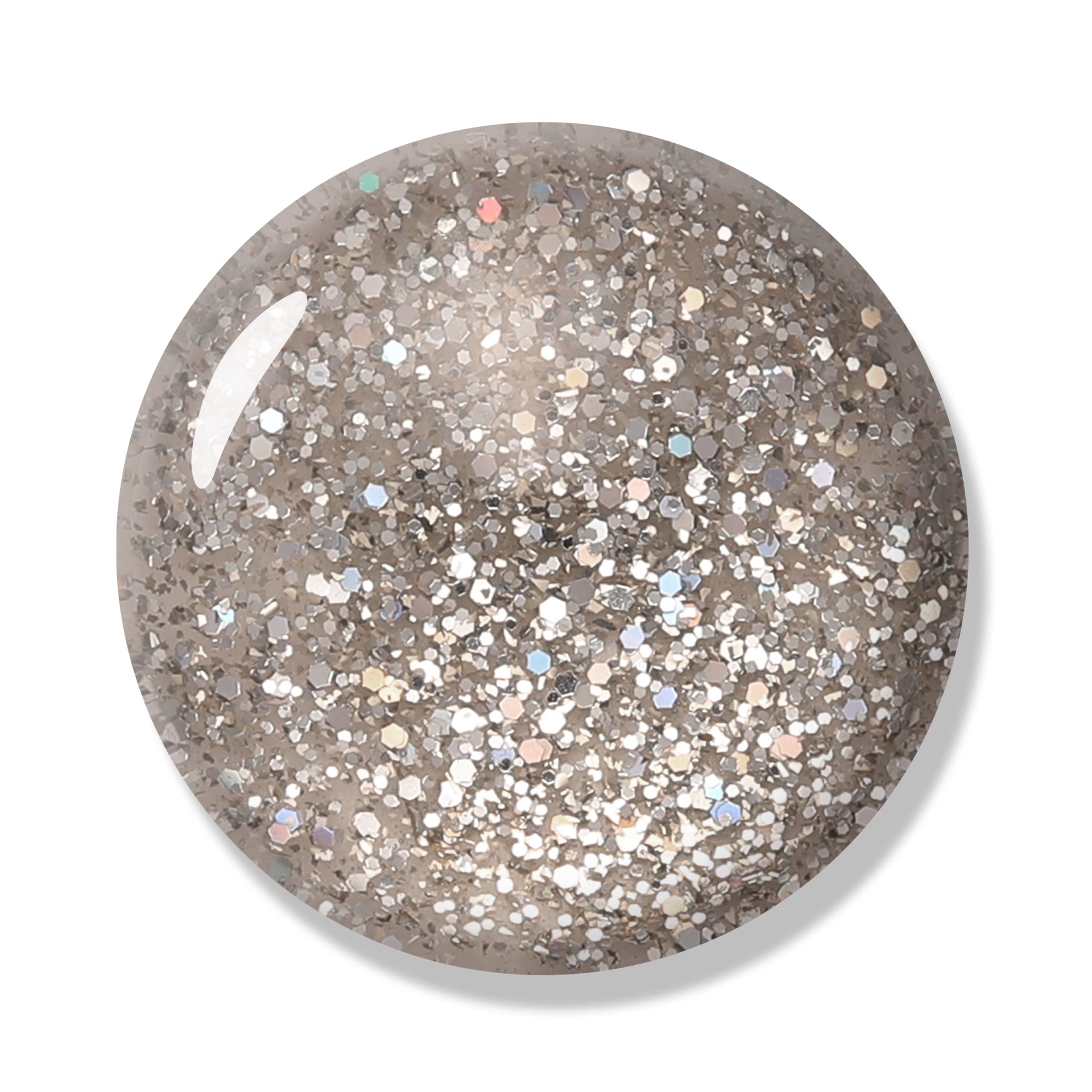 Bluesky Gel Nail Polish - Sprinkle of Glitter Platinum 11, Silver Glitter Nail Polish, Long Lasting & Chip Resistant, 10ml UV LED Lamp Required | Perfect for Manicures, Pedicures, Nail Art & Special Occasions