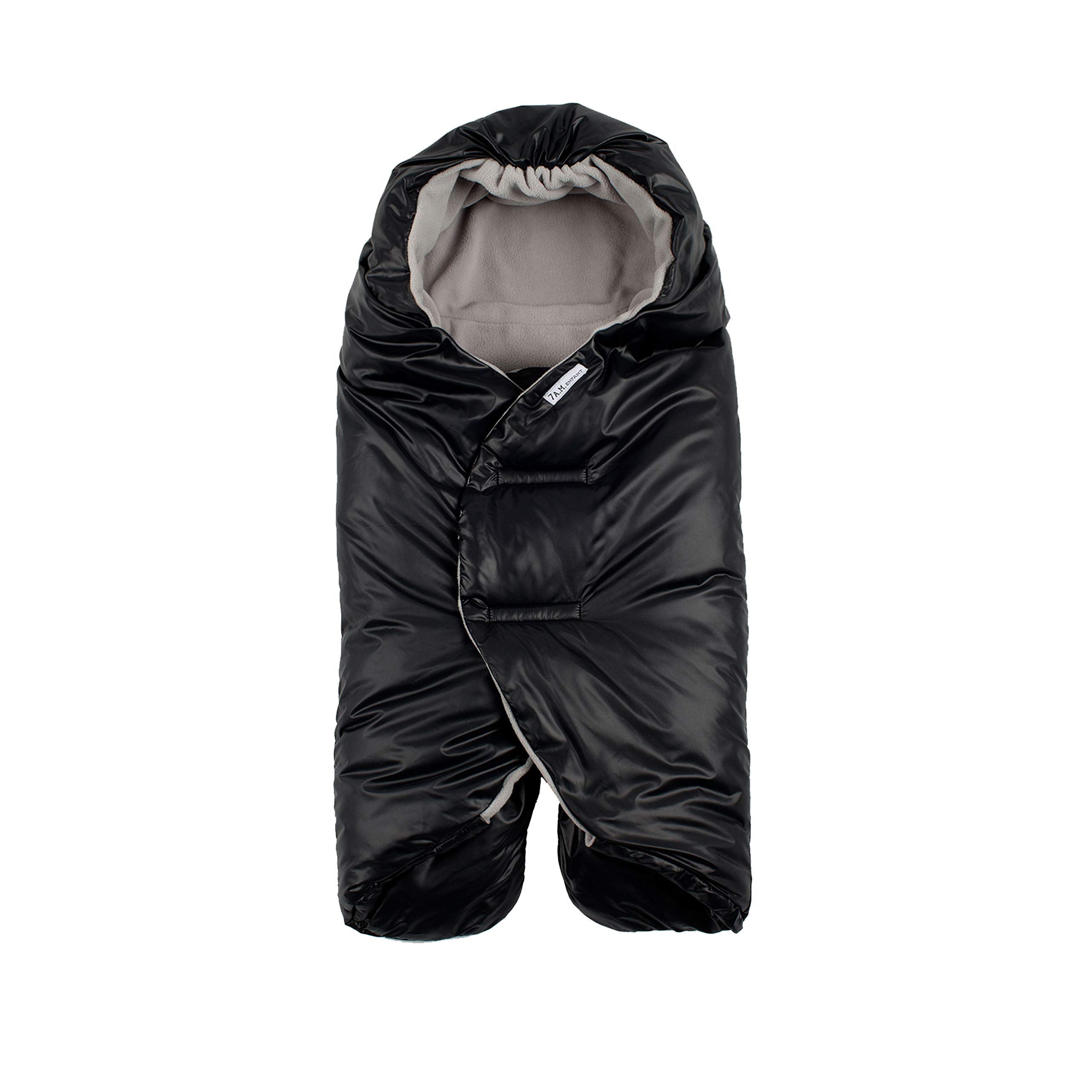 7AM Enfant Baby Car Seat Cover - Nido Quilted Infant Car Seat Protector with Hooded Soft Plush Lining | Universal Fit for Strollers & Car Seats | Perfect for Winter Warmth & Outdoor Protection