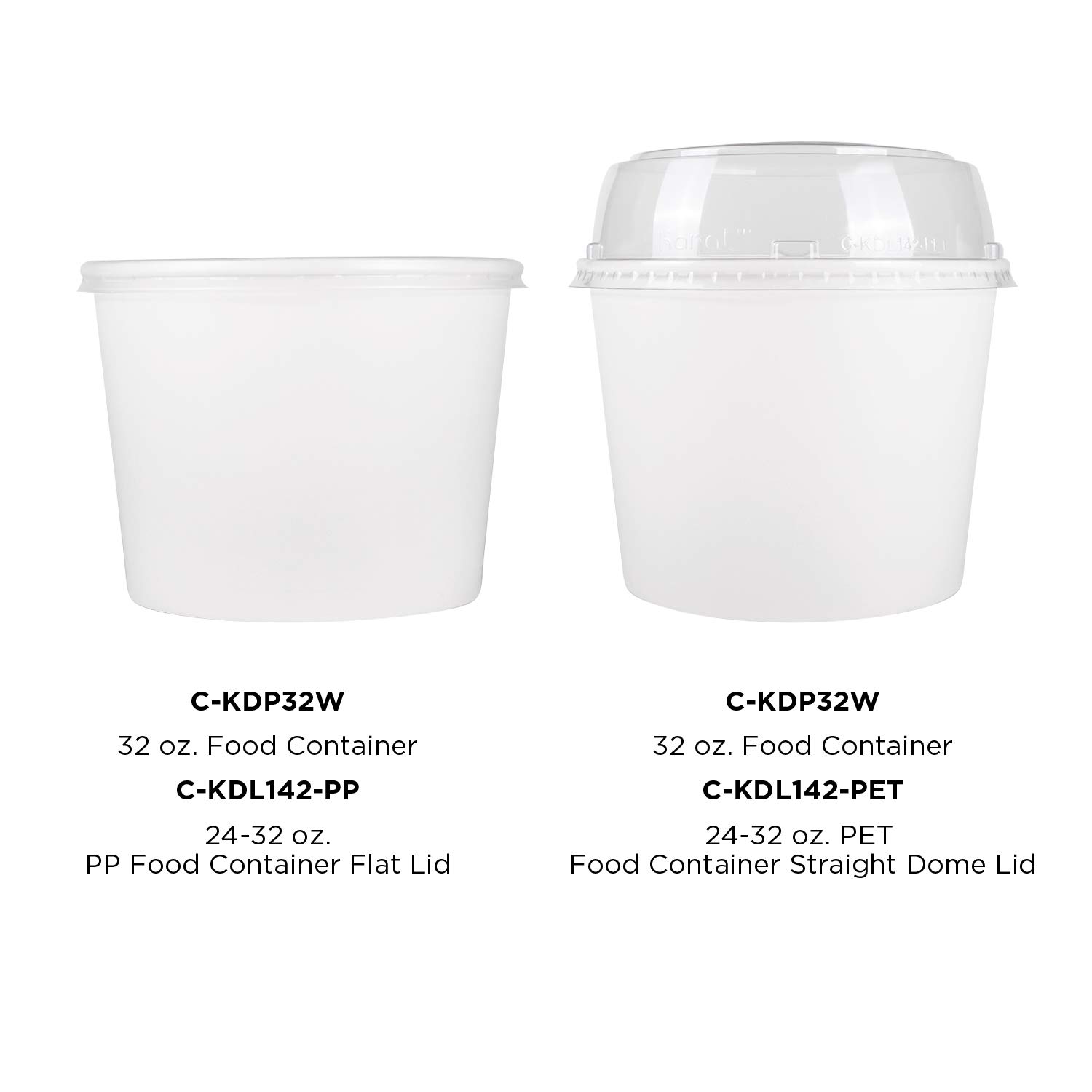 32oz (600 Count) White Paper Soup Bowls for Hot & Cold Food - Disposable Bowls for Soup, Noodles, Pasta, Snacks - Perfect for Restaurants, Catering, Parties, Picnics (C-KDP32W)