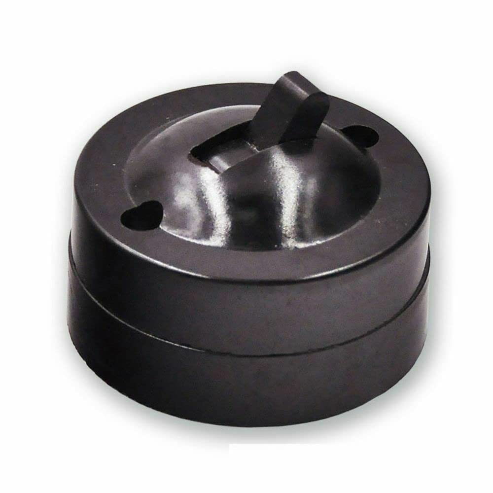 Vintage Single Pole Toggle Light Switch - Black Round Wall Mounted Electrical Switch for Home, Office & Hotel Decor (1 Pack) - Perfect for Retro Home Renovation & Industrial Style Interior Design