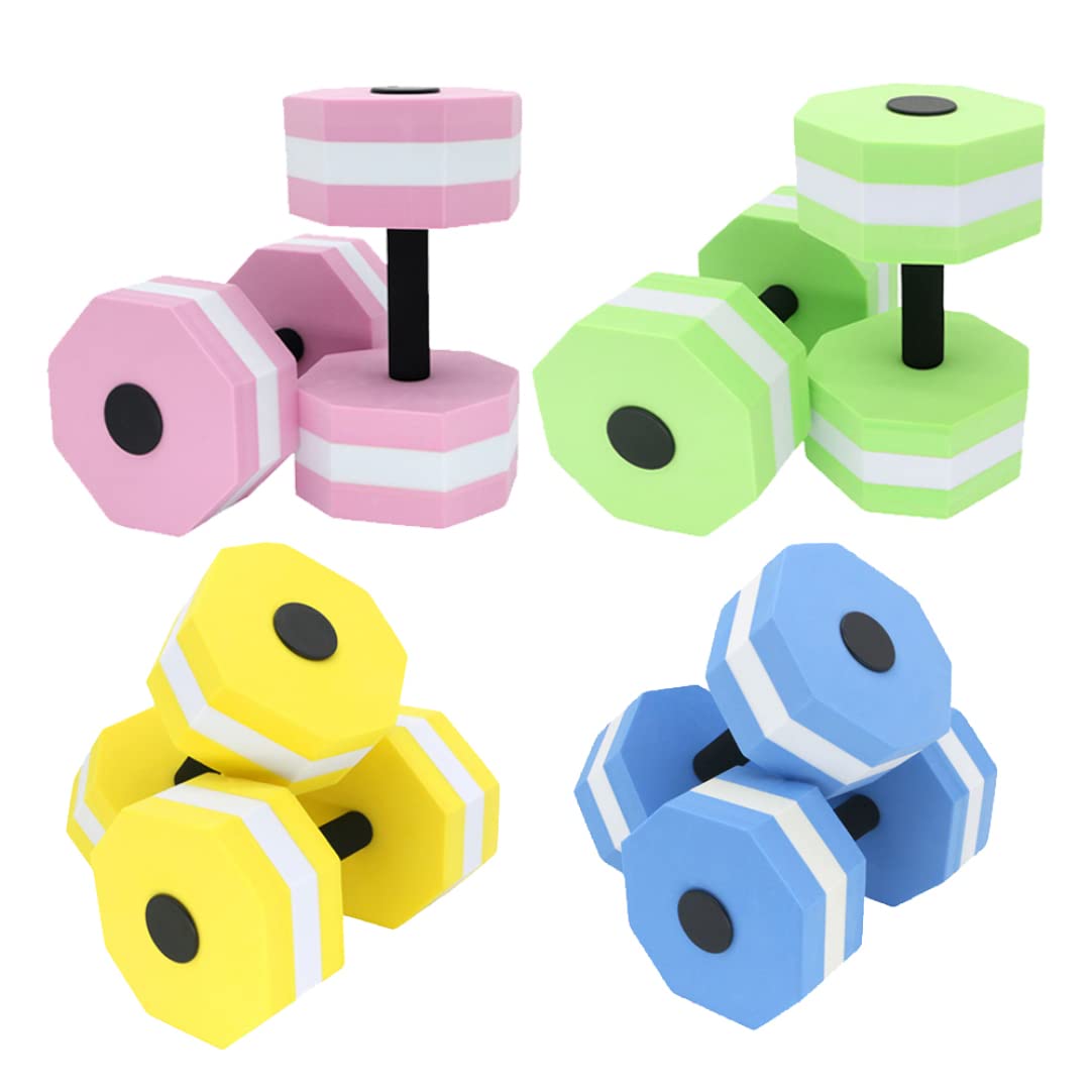 Water Dumbbells for Swimming & Pool Resistance Training - Eva Fitness Barbells for Water Aerobics & Home Workouts