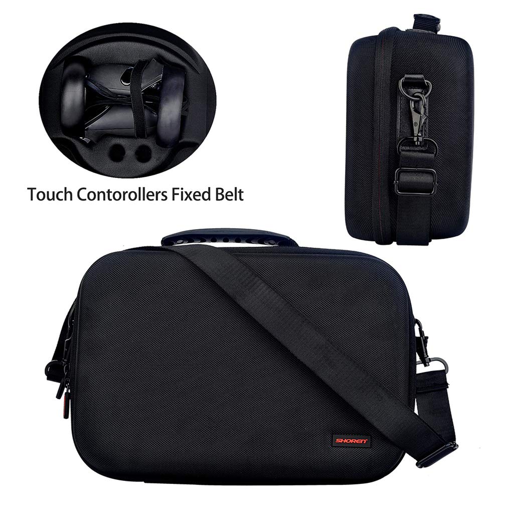 Hemobllo VR Headset Case - Shockproof Travel Bag for Oculus Quest 2 & Glasses Storage