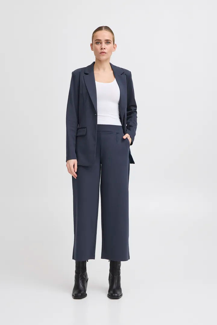 Kate Cropped Wide Leg Pants - High Waisted Casual Trousers for Women | Comfortable & Stylish Lounge Pants | Perfect for Work, Travel & Everyday Wear