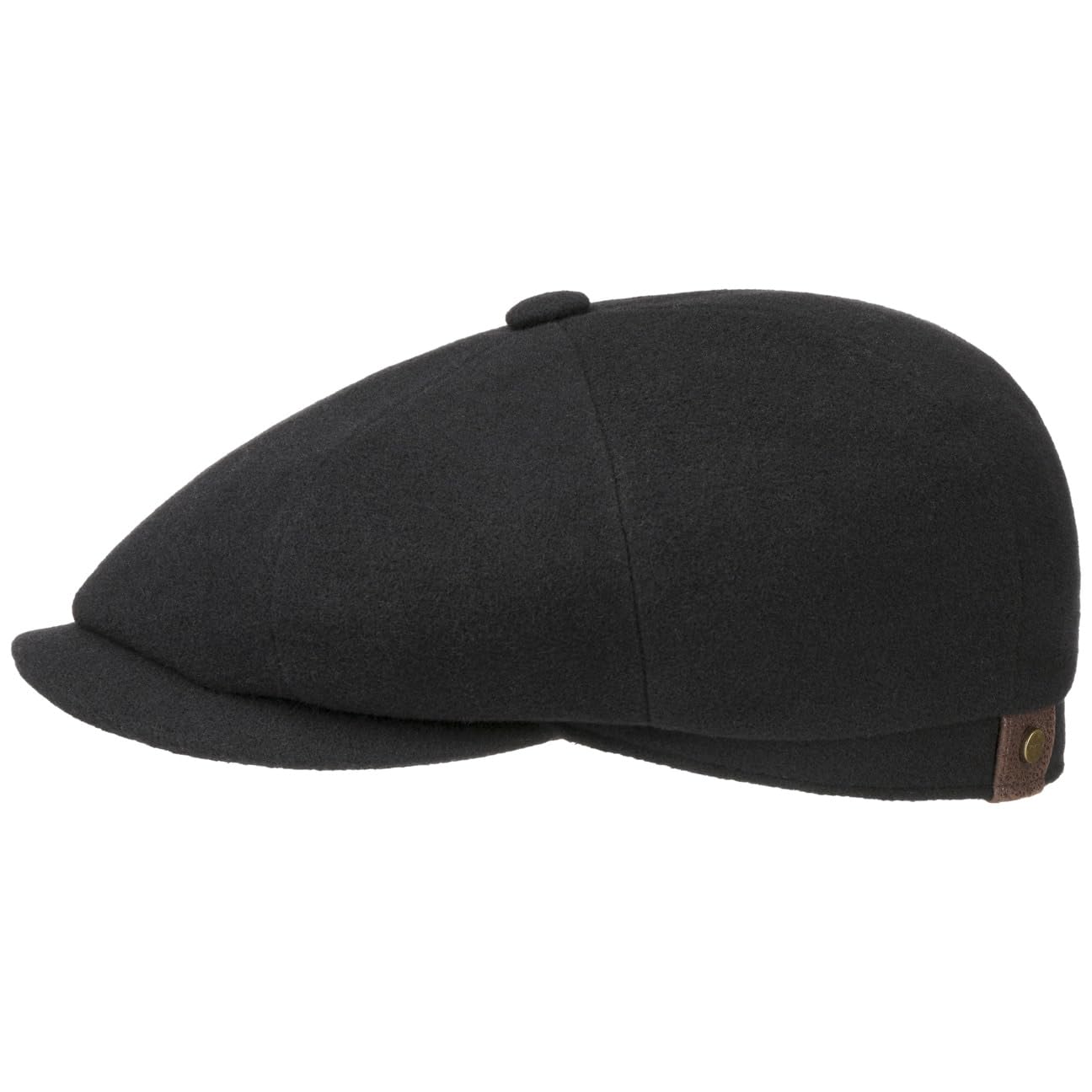 Stetson Hatteras Noir Fedora Hat for Women & Men - Classic Wool Felt Hat for Outdoor, Travel & Fashion