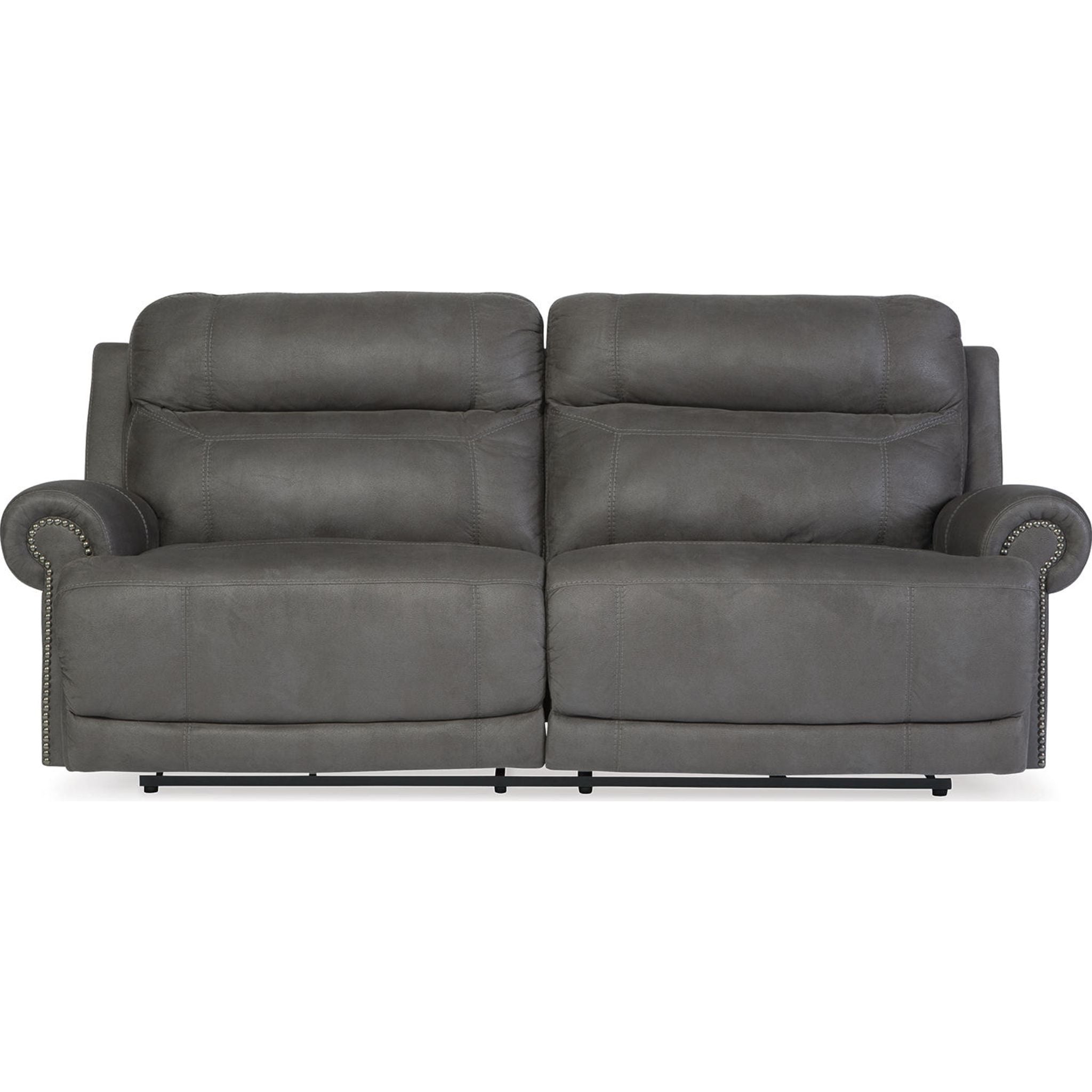 Stylish Austere Reclining Sofa in Gray - Modern Comfort for Living Room, Home Theater & Lounge Spaces