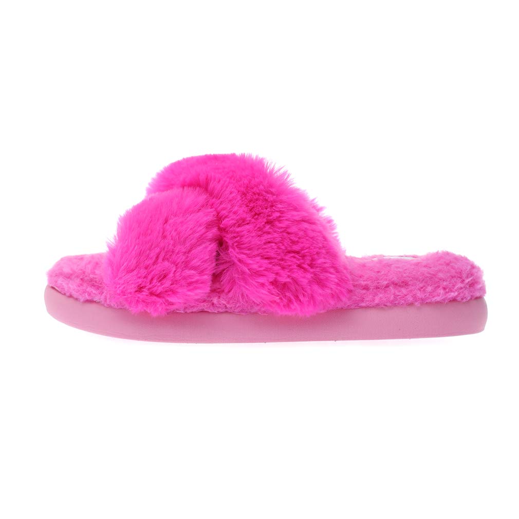 Millffy Women's Cross Band Slip-On Flip Flop Slippers - Open Toe Summer House Shoes for Indoor & Outdoor Comfort - Perfect for Beach, Poolside, and Relaxing at Home