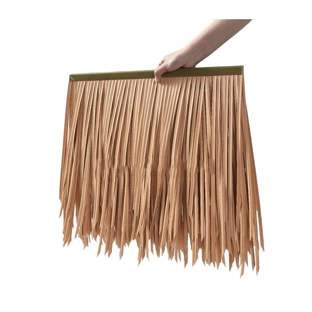 **Artificial Thatch Roof Tiles - 20pcs PE Plastic Fake Straw Tiles for Outdoor Garden, Farm & Patio Decor - Antique Style Decorative Thatch for Scenic Landscaping & Themed Events**