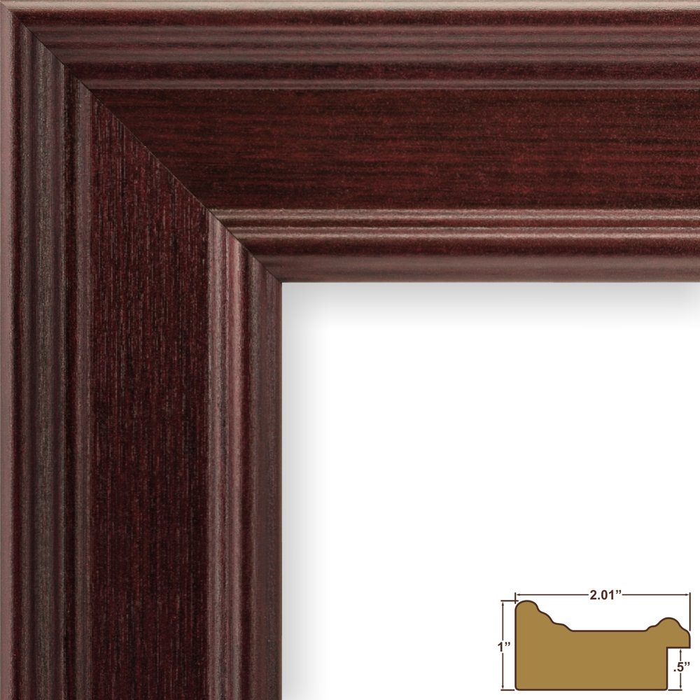 Craig Frames FM97MA 20x30 Inch Mahogany Red Picture Frame Set of 2 - Perfect for Wall Art, Family Photos, and Home Decor