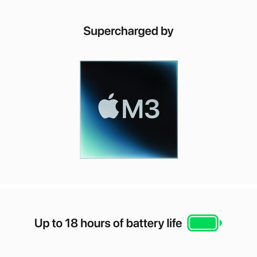 Apple MacBook Air 13-inch (M3 Chip, Midnight) - Lightweight Laptop for Work, Study & Travel | Fast Performance & Long Battery Life